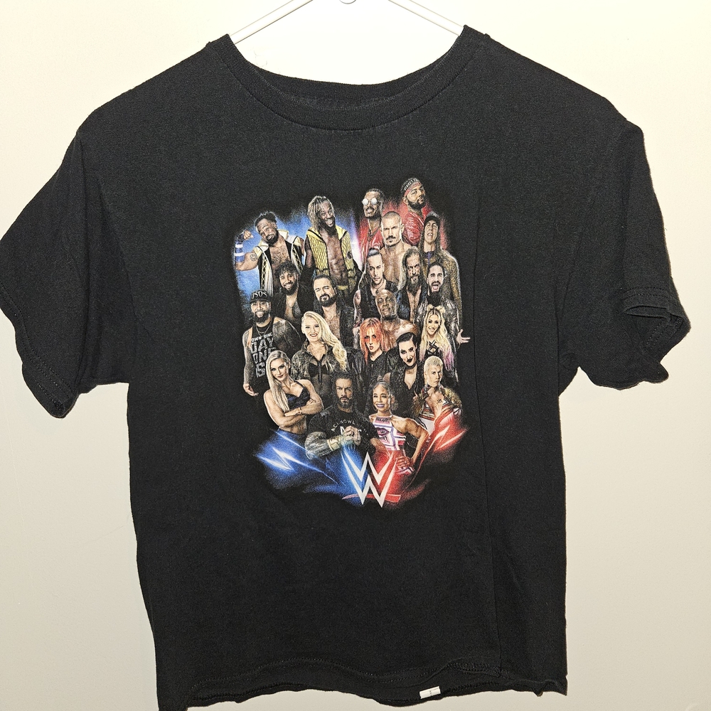 WWE Kids Black and Multicolor Superstar T-Shirt
